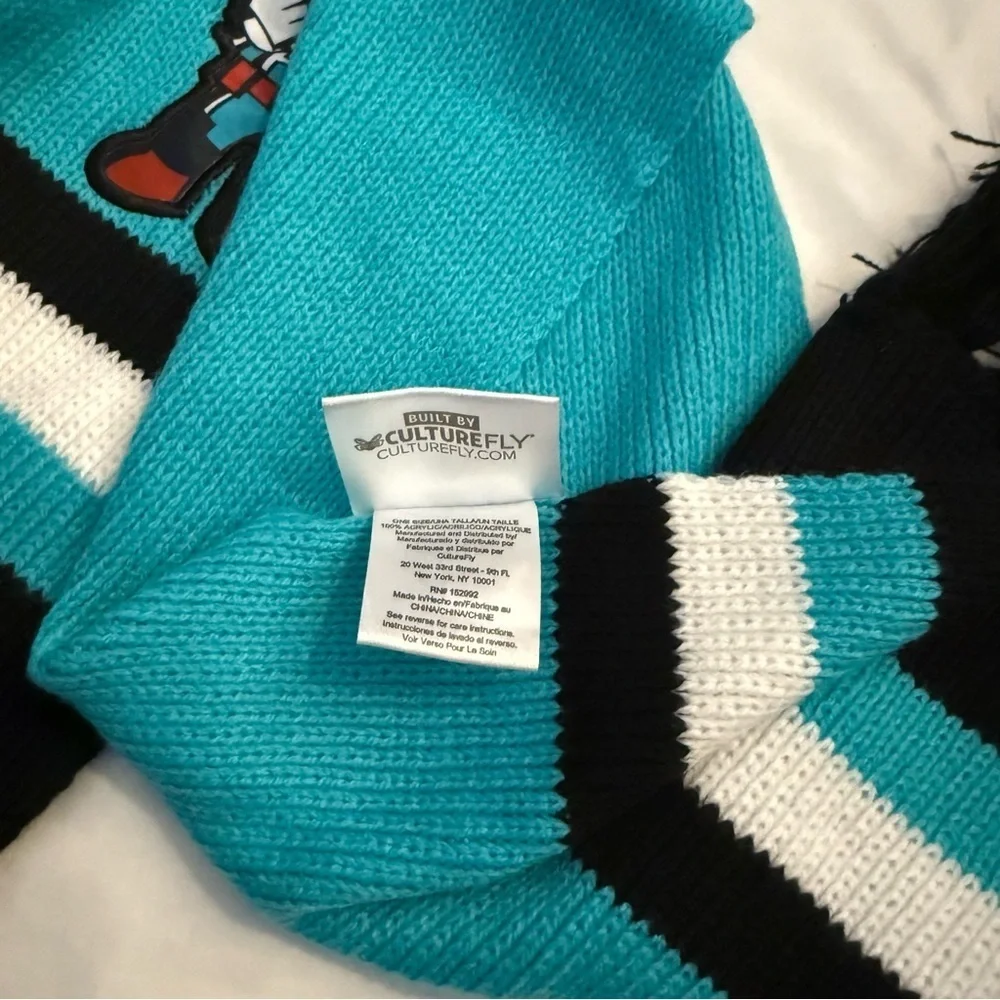 NWOT My Hero Academia Knit Scarf with Fringe *Imperfect*